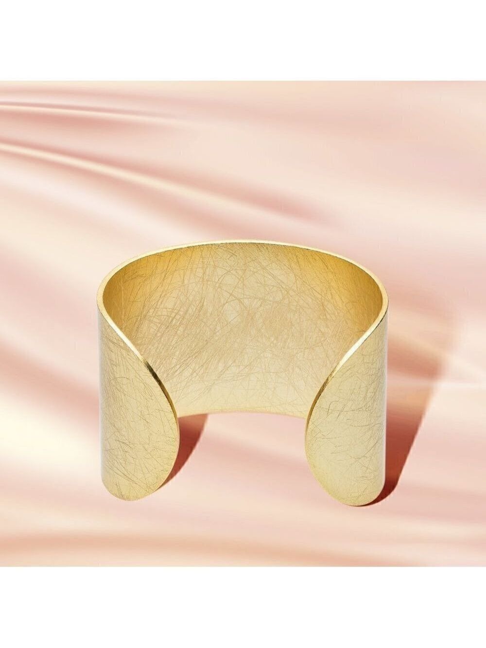 Gold Hammered Cuff